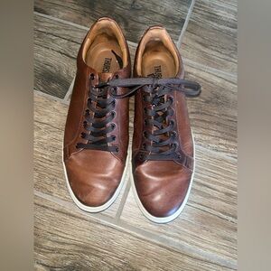 Thursday Men's low top Brown Leather Sneakers